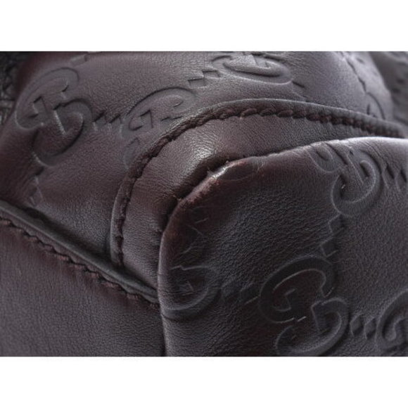 Gucci Guccisima Semi Shoulder Bag Brown GG Calf - Picture 6 of 12